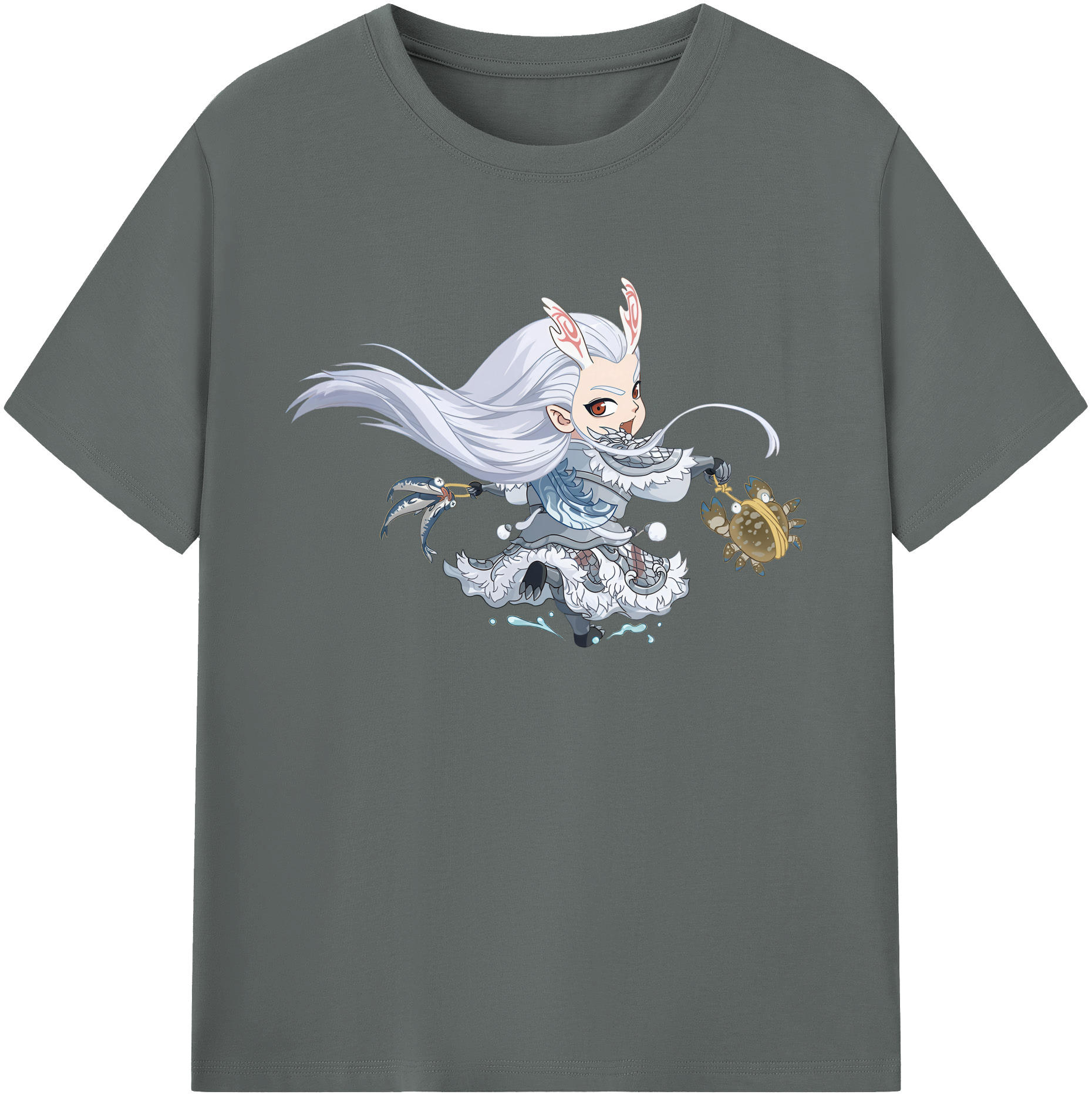 （画像用） Ne Zha 2 ナタ 魔童の大暴れ 綿100％ メンズ半袖Tシャツ｜肌触りやわらか＆通気性